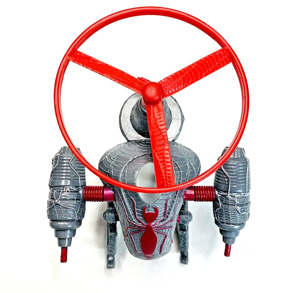 1997 Spider-Man Commando Armor Jetpack Suit with Flying Disc Pull String Rare - Picture 9 of 16